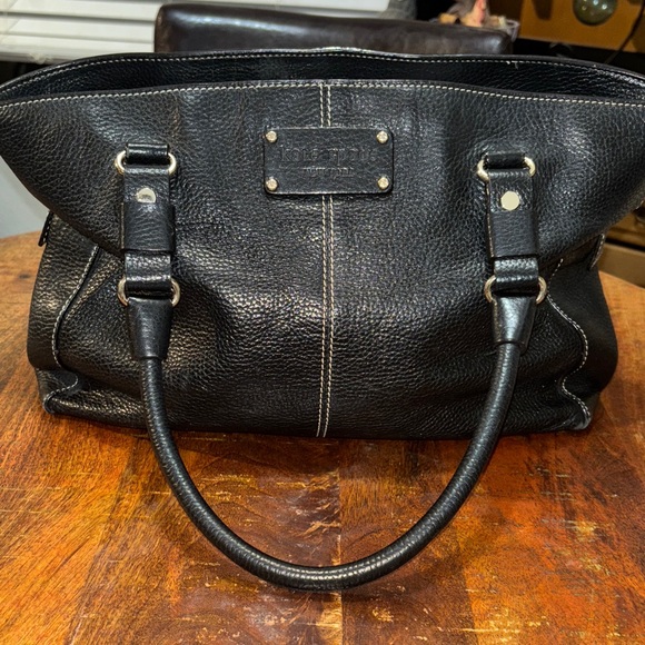 Kate Spade New York Black Pebble Leather Tote Bag - Picture 1 of 11